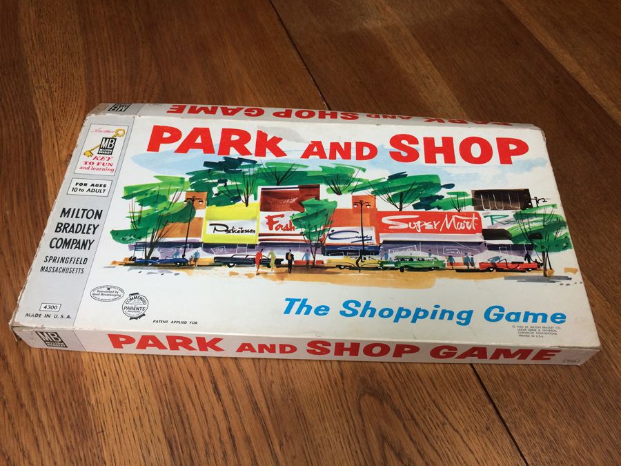 Vintage Park and Shop Board Game Milton Bradley Company [Photo 1]