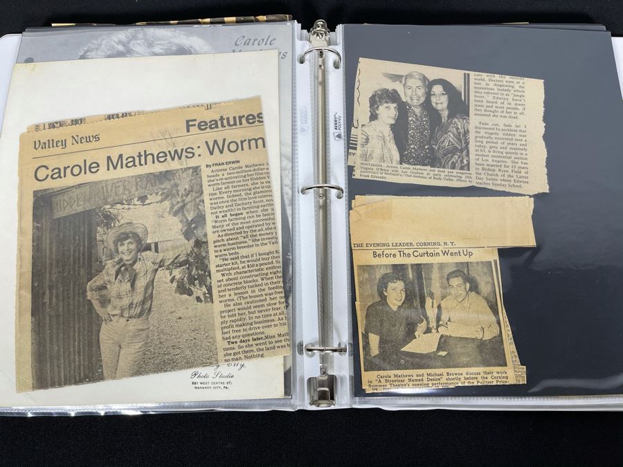 Actress Carole Mathews Old Hollywood Personal Filmography Scrapbook With Movie Scene & Set B&W Photos And Clippings - See Photos [Photo 20]