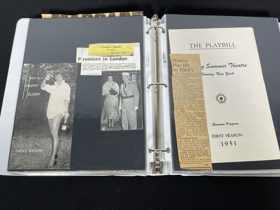 Actress Carole Mathews Old Hollywood Personal Filmography Scrapbook With Movie Scene & Set B&W Photos And Clippings - See Photos [Photo 12]