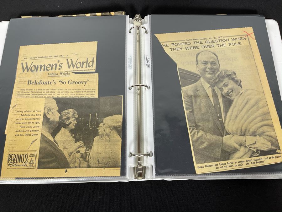 Actress Carole Mathews Old Hollywood Personal Filmography Scrapbook With Movie Scene & Set B&W Photos And Clippings - See Photos [Photo 17]