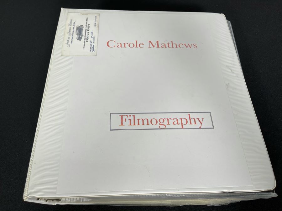 Actress Carole Mathews Old Hollywood Personal Filmography Scrapbook With Movie Scene & Set B&W Photos And Clippings Westerns - See Photos [Photo 2]