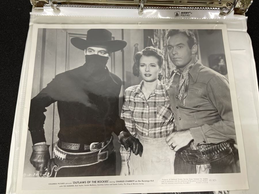 Actress Carole Mathews Old Hollywood Personal Filmography Scrapbook With Movie Scene & Set B&W Photos And Clippings Westerns - See Photos [Photo 38]