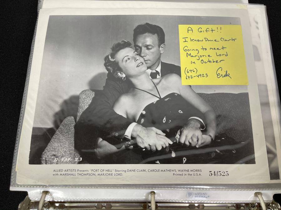 Actress Carole Mathews Old Hollywood Personal Filmography Scrapbook With Movie Scene & Set B&W Photos And Clippings Westerns - See Photos [Photo 36]