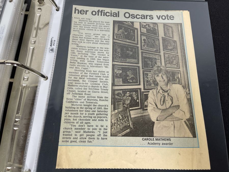 Actress Carole Mathews Old Hollywood Personal Filmography Scrapbook With Movie Scene & Set B&W Photos And Clippings Westerns - See Photos [Photo 35]