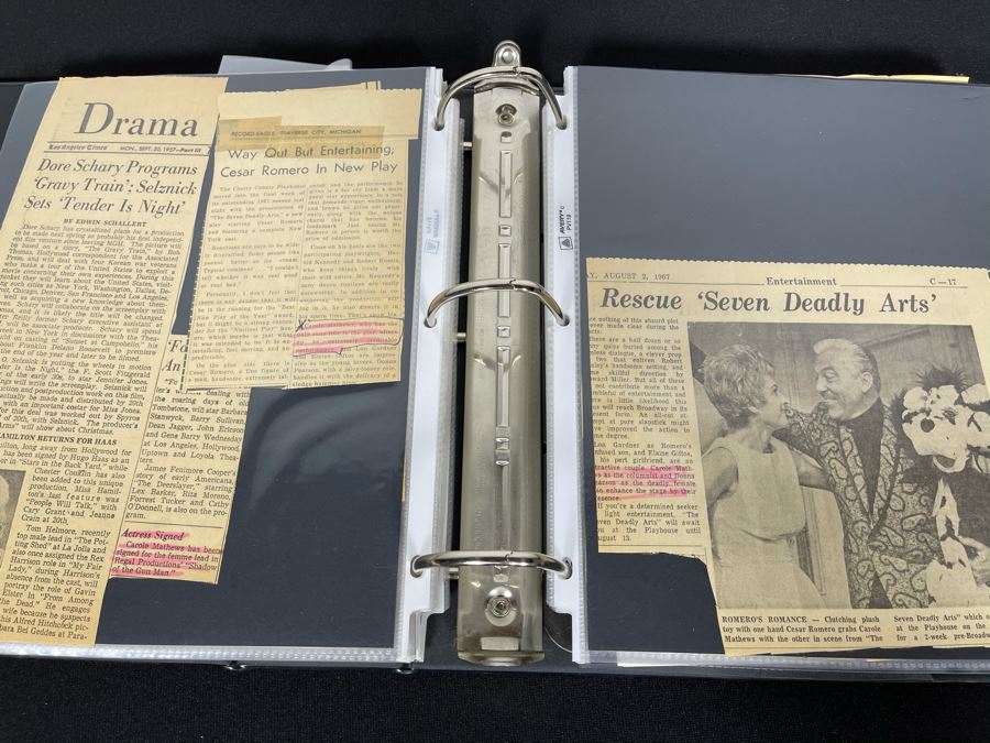 Actress Carole Mathews Old Hollywood Personal Filmography Scrapbook With Movie Scene & Set B&W Photos And Clippings Westerns - See Photos [Photo 33]