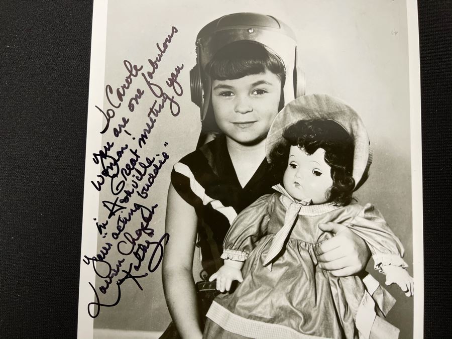 Signed B&W Photograph From Child Actress Lauren Chapin AKA 'Kathy ...