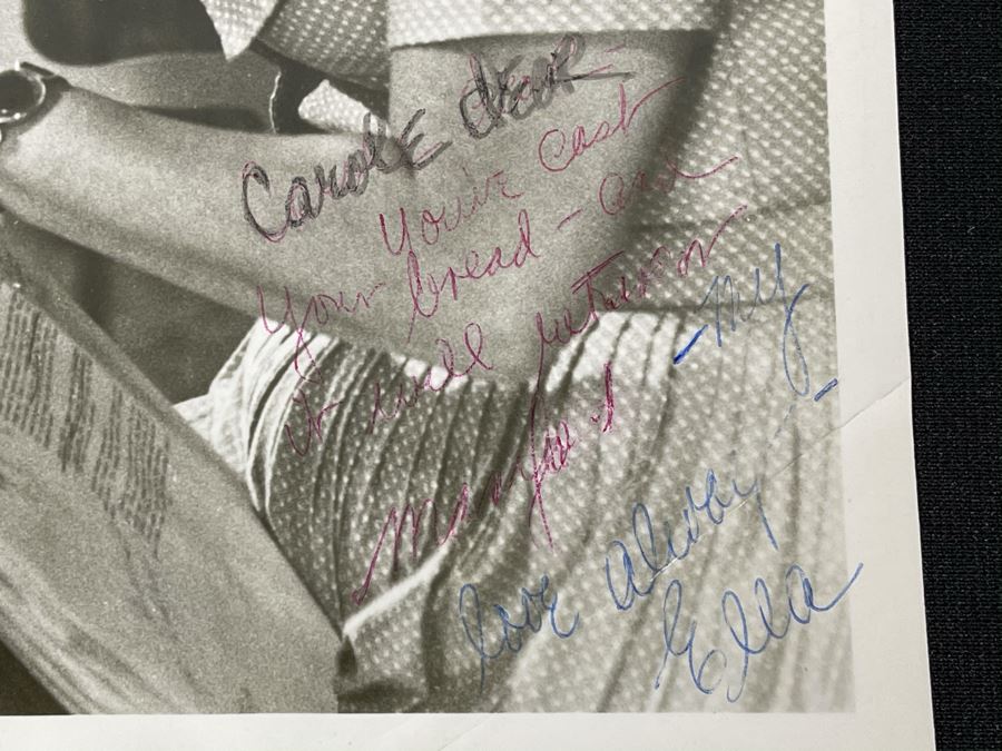 Signed B&W Photograph From Actress Ella 8.5 X 11 [Photo 4]