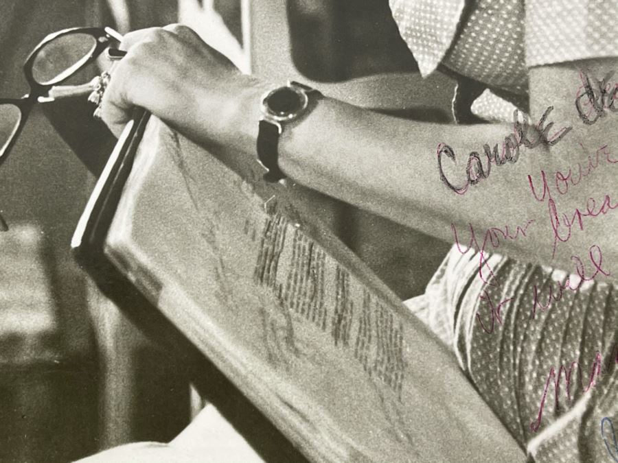 Signed B&W Photograph From Actress Ella 8.5 X 11 [Photo 3]