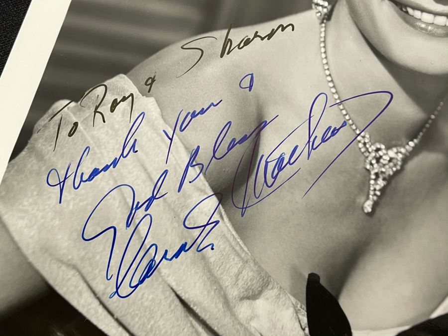 Signed Actress Carole Mathews Old B&W Photograph 8.5 X 11 [Photo 3]