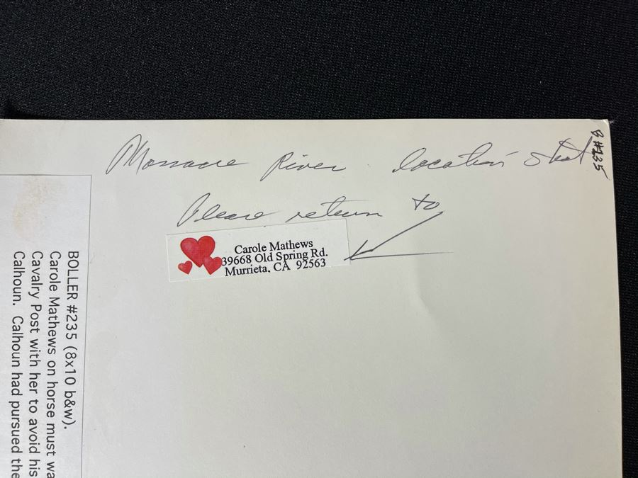 Actress Carole Mathews Old Hollywood B&W Photograph Western Movie Scene From 'Massacre River' [Photo 5]