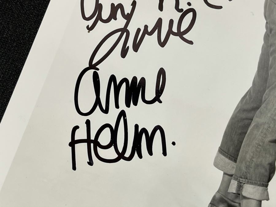 Vintage B&W Movie Photograph Of Young Elvis Presley And Actress Anne Helm Signed By Anne Helm 8 X 11 [Photo 5]