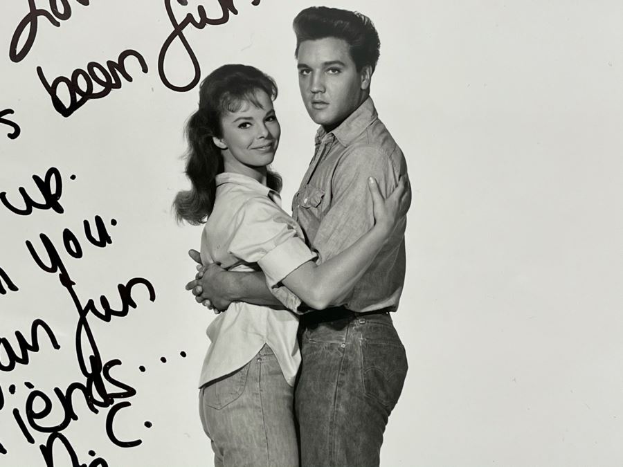 Vintage B&W Movie Photograph Of Young Elvis Presley And Actress Anne ...