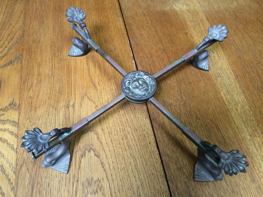 Hand Painted Japanese Bowl with Adjustable Copper Stand [Photo 12]