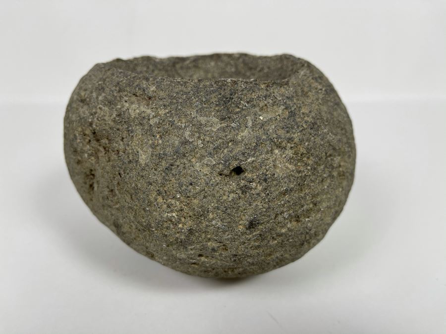 Old Native Round Metate Mealing Stone 6W X 4H [Photo 7]