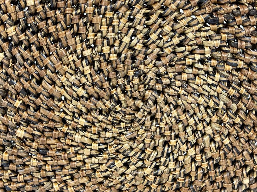 Vintage Woven Basket With Lid 8W X 3H [Photo 8]