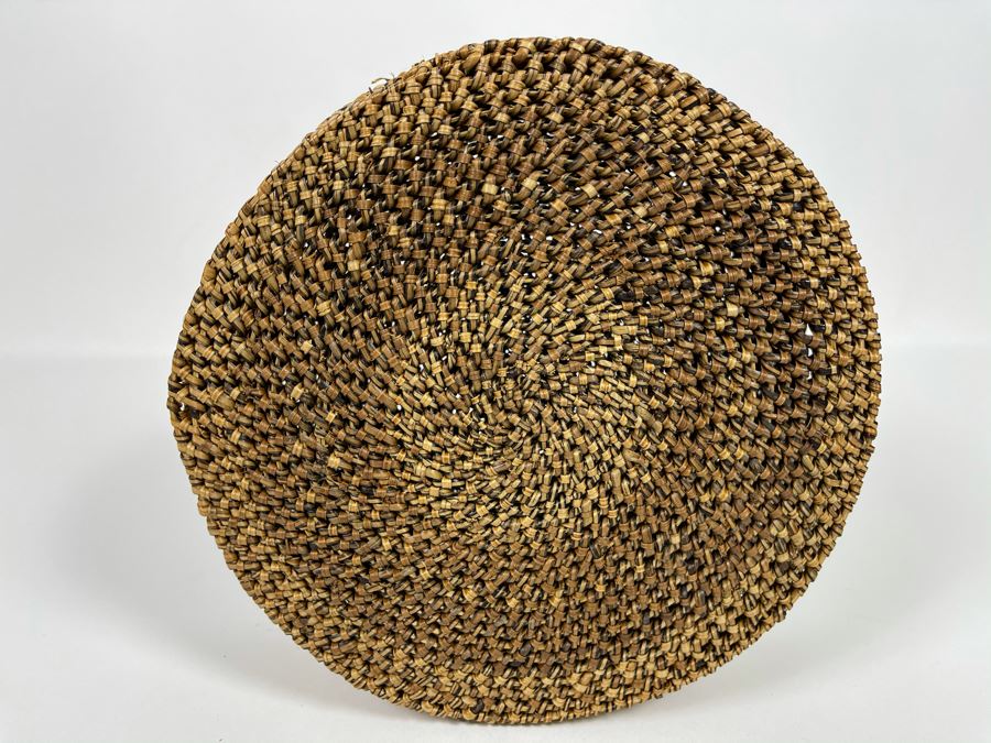 Vintage Woven Basket With Lid 8W X 3H [Photo 7]