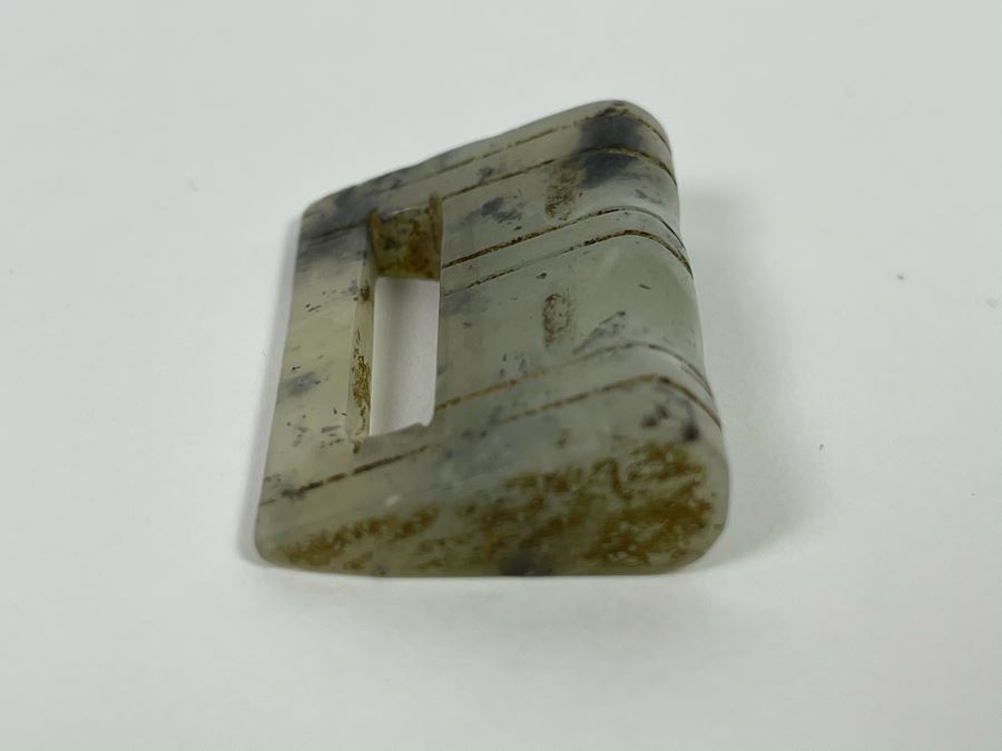 Vintage Chinese Carved Stone Lock (Use As A Pendant) 1.5W X 1H [Photo 6]