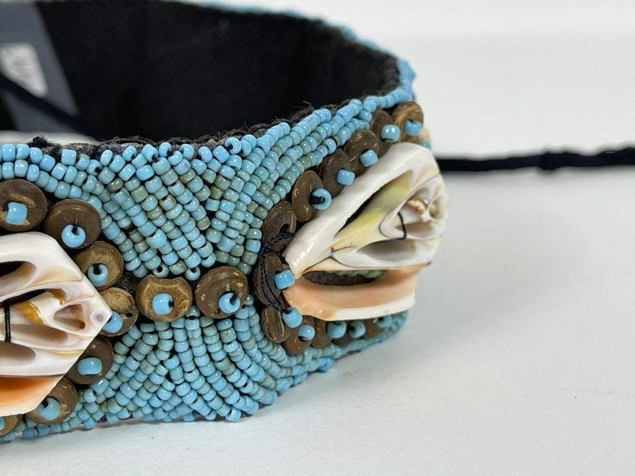 Hand Beaded Belt With Shells 30L Retails $149 [Photo 5]