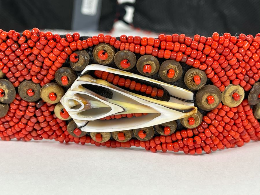 Hand Beaded Belt With Shells 30L Retails $149 [Photo 2]