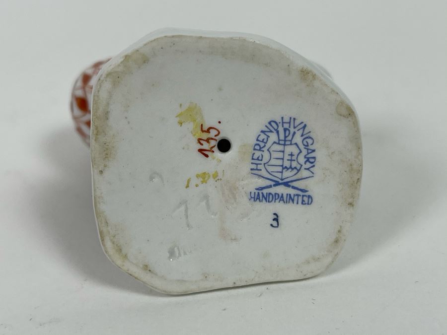 Herend Hungary Small Hand-Painted Duck Bird Figurine 2.25H [Photo 5]
