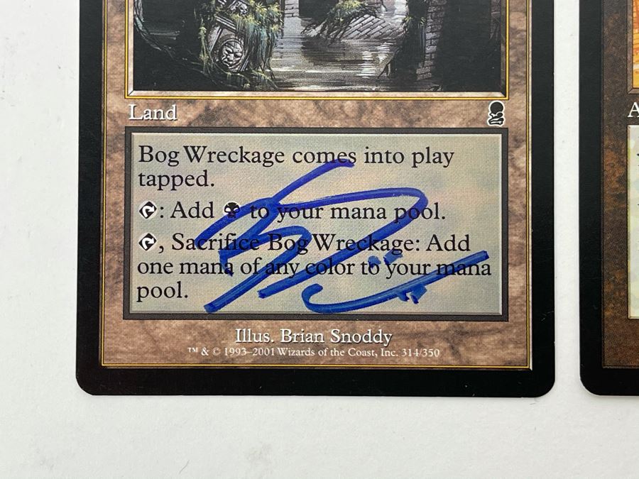 Brian Snoddy Signed Magic: The Gathering 'Artist Proof' Cards (Blank Back): Bog Wreckage, Junk Golem, Otarian Juggernaut From Wizards Of The Coast [Photo 8]