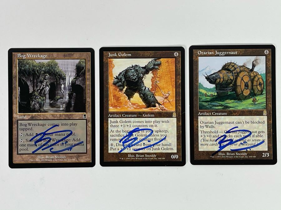 Brian Snoddy Signed Magic: The Gathering 'Artist Proof' Cards 