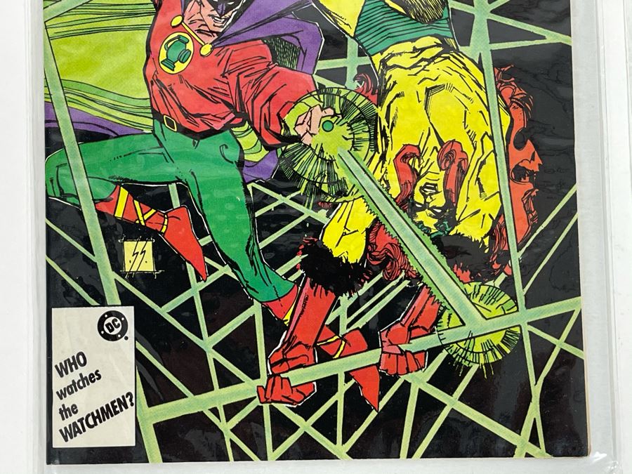 Signed Anthony Tollin Comic Book Inker Colorist Original Green Lantern Comic Book Color Sheet Page WITH Comic Book DC Secret Origins #18 Starring The Golden Age Green Lantern And The Creeper [Photo 16]