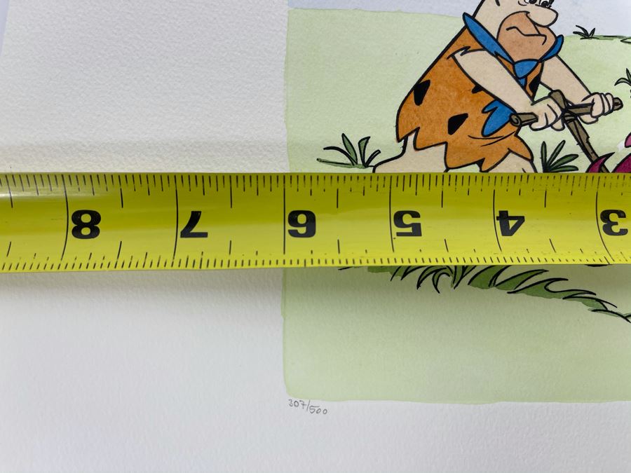 Limited Edition The Flintstones Lithograph From Vintage TV Commercial Possibly The Flintstones Vitamins Commercial Hanna Barbera 6 X 5 [Photo 12]