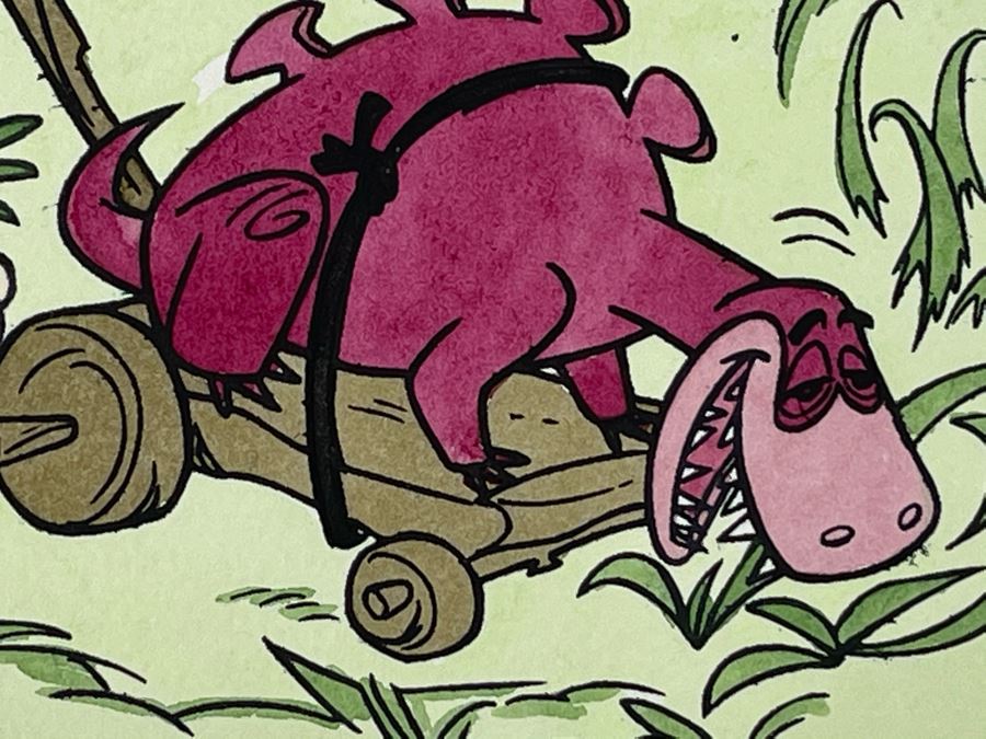 Limited Edition The Flintstones Lithograph From Vintage TV Commercial Possibly The Flintstones Vitamins Commercial Hanna Barbera 6 X 5 [Photo 6]