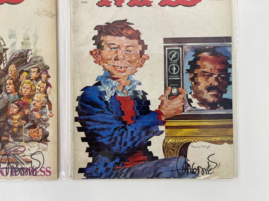 SIGNED Sergio Aragones PAIR Of Mad Magazines No. 178 1975 & No. 160 1973 [Photo 3]