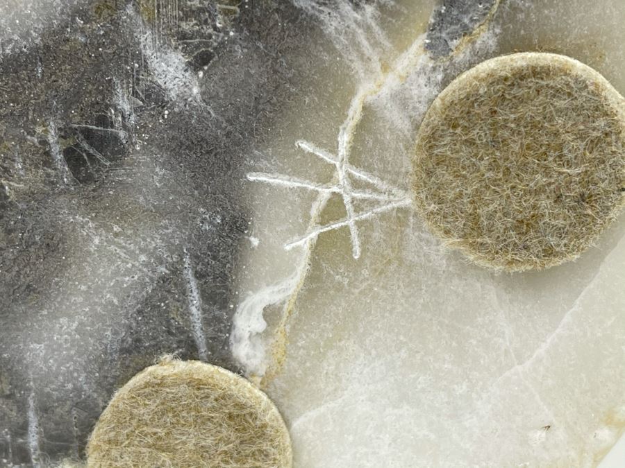 Large Original Andy Abeita Native American Pueblo Indian Tribe (Isleta Pueblo) 'Corn Maiden' Carved Stone Sculpture Bearing Turquoise Jewelry 1999 With Certificate Of Authenticity 6W X 21H [Photo 28]