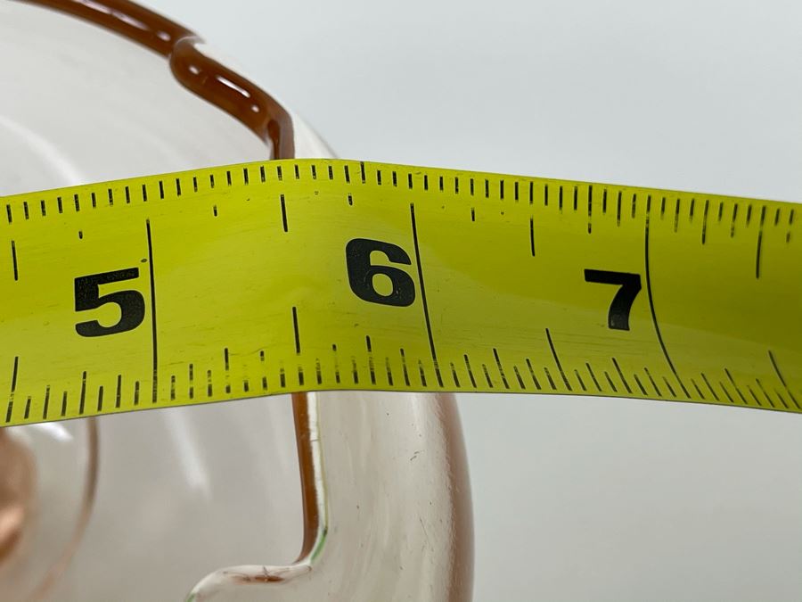 Vintage Footed Depression Glass Rose Bowl 6W X 4H [Photo 6]