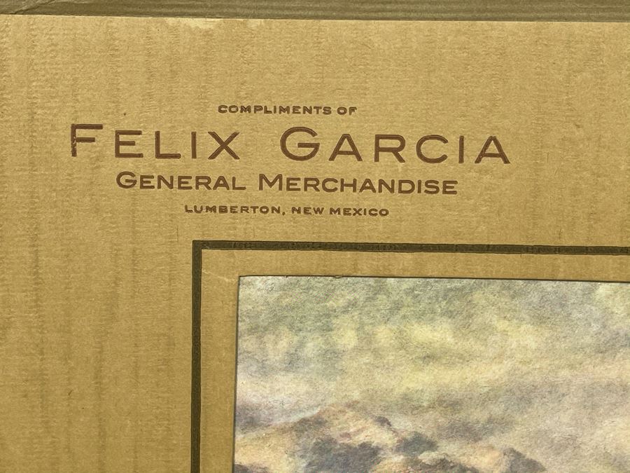 Antique 1918 Felix Garcia General Merchandise Advertising Wall Calendar Epherema 19 X 15 [Photo 2]