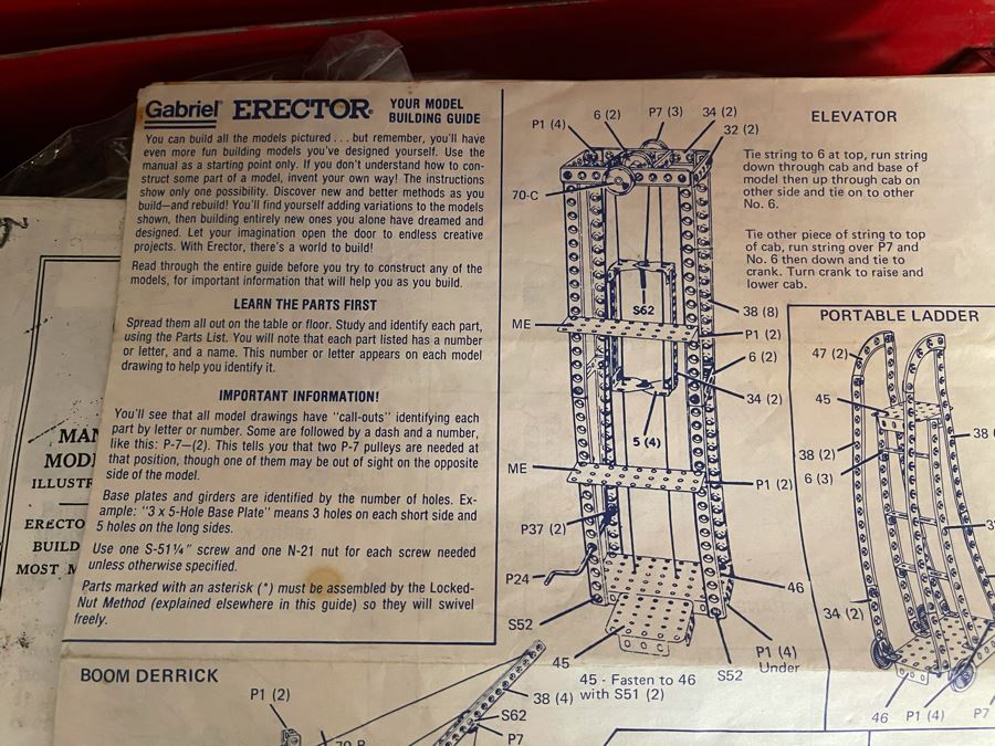 Vintage Gilbert Erector Set: The Electric Engine Set With Manuals [Photo 9]