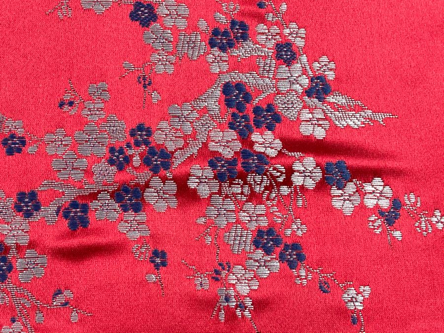 Vintage Chinese Famille Rose Porcelain Table Lamp With Silk Shade 26H [Photo 20]