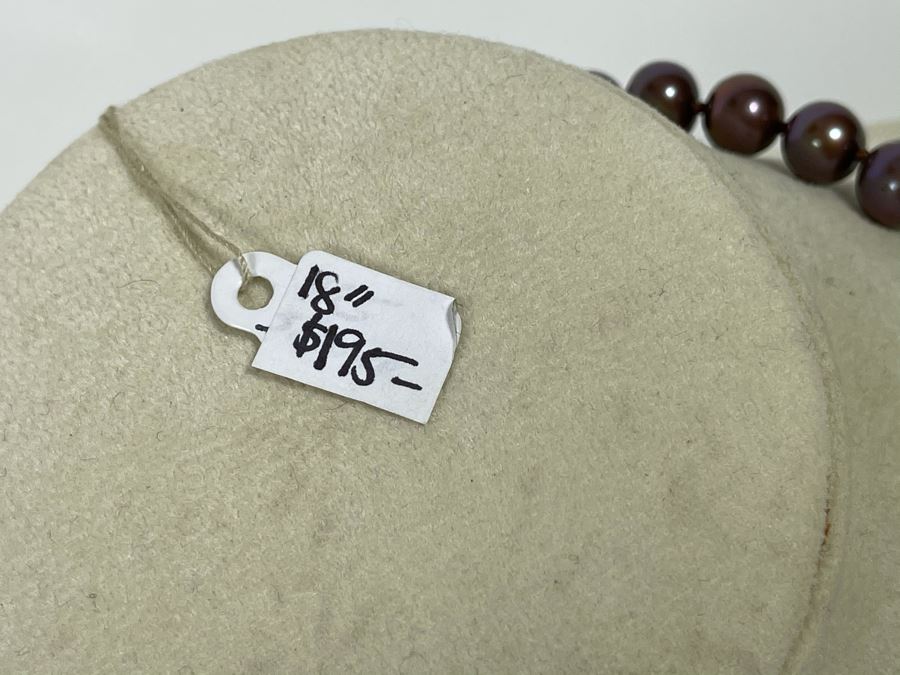 18' Pearl Necklace With Sterling Silver Clasp Retails $195 [Photo 6]