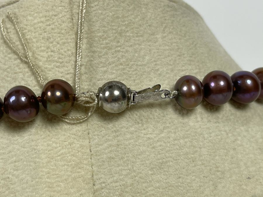 18' Pearl Necklace With Sterling Silver Clasp Retails $195 [Photo 7]