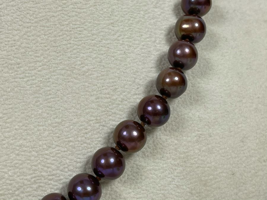18' Pearl Necklace With Sterling Silver Clasp Retails $195 [Photo 5]