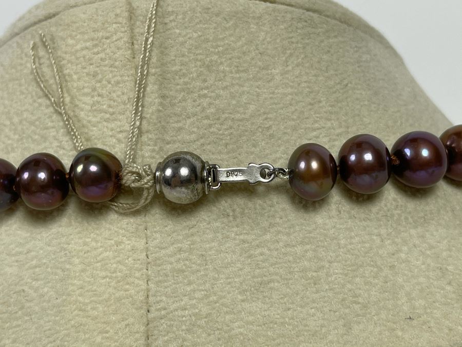 18' Pearl Necklace With Sterling Silver Clasp Retails $195 [Photo 8]