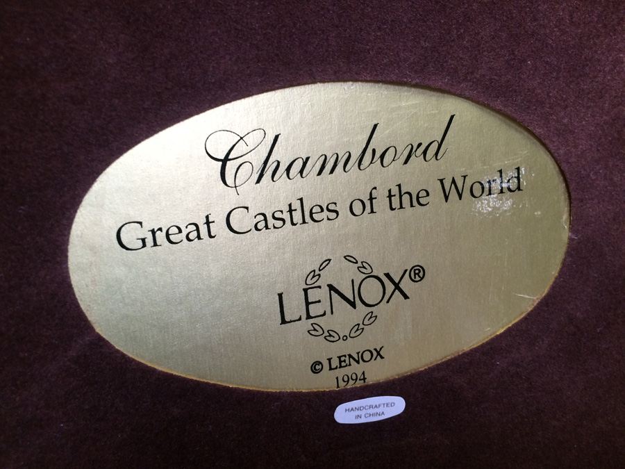 Chambord Great Castles of the World Lenox 1994 [Photo 9]