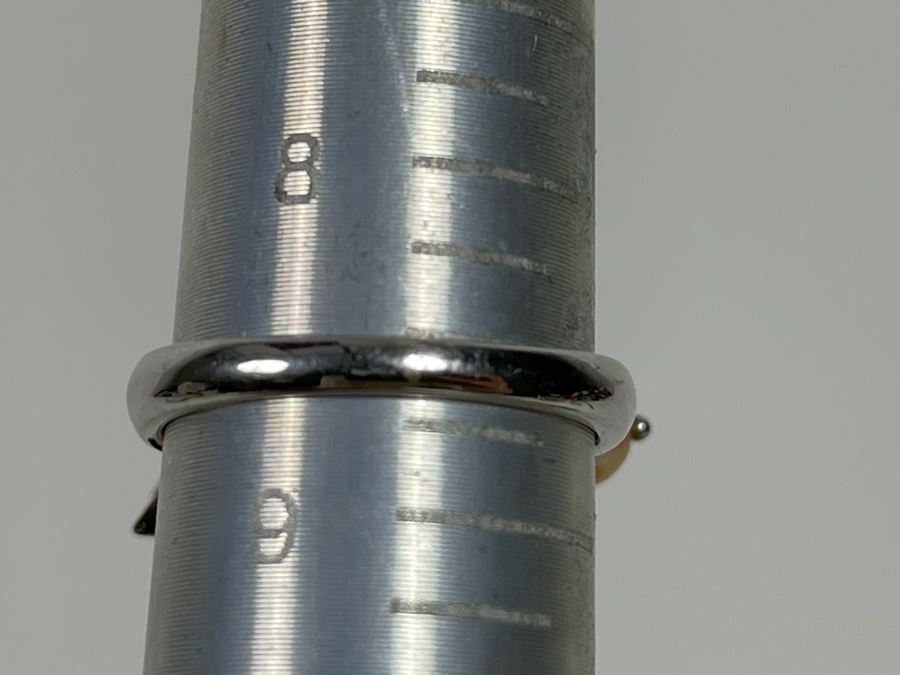 Sterling Silver Pearl Ring 7.5g Size 8.5 [Photo 10]