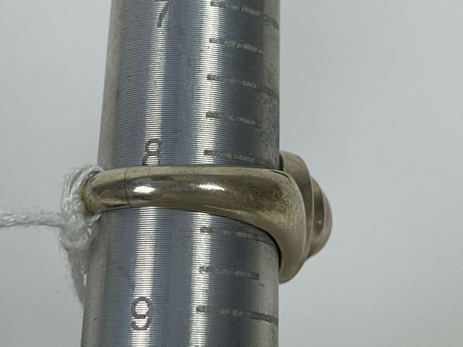 Sterling Silver Pink Pearl Ring 8.3g Size 8.25 Retails $58 [Photo 6]