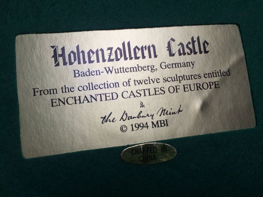 Hohenzollern Castle Baden-Wuttemberg, Germany Danbury Mint 1994 [Photo 9]