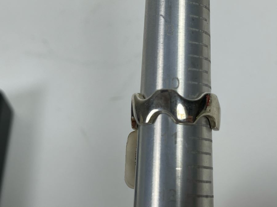 Mens Large Sterling Silver Wave Design Ring New With Tags Size 10.5 9.7g Retails $140 [Photo 5]