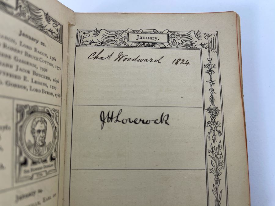 Antique Autograph Book Featuring Dozens Of Unresearched Autographs - One Featured In Photo Is George Turner Mayor Of Northampton 1876/1877 Some Signatures Date To 1820s [Photo 9]