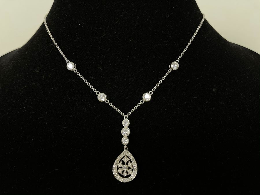 Sterling Silver Pendant Necklace 16L [Photo 3]
