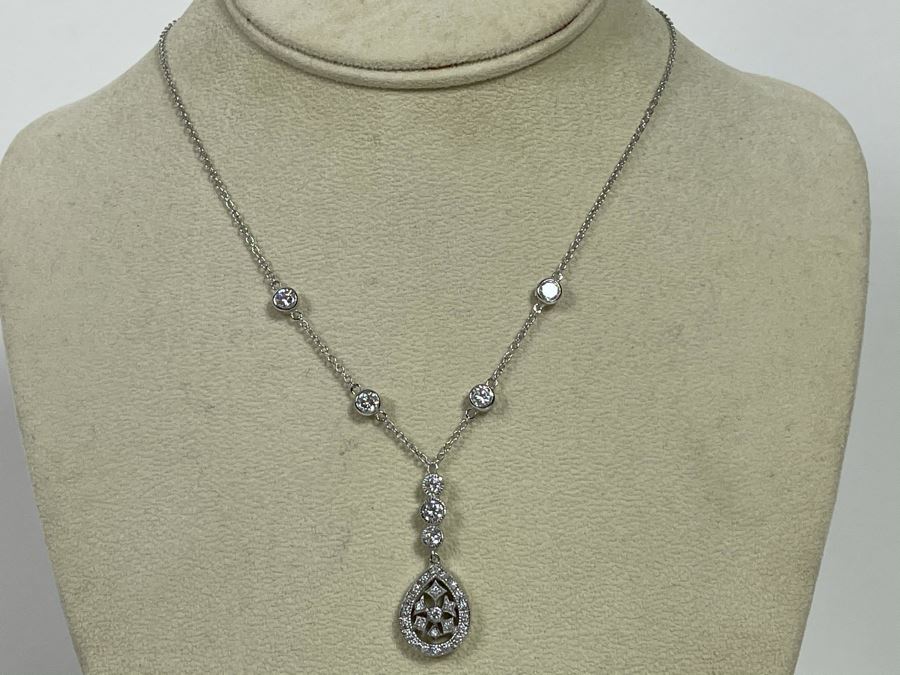 Sterling Silver Pendant Necklace 16L