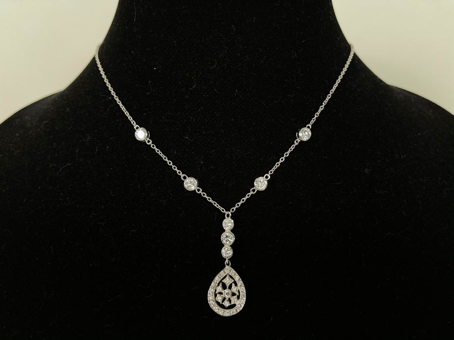 Sterling Silver Pendant Necklace 16L