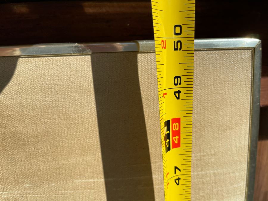 Original Etta Benjamin Cien (1924-2009) Framed Abstract Mid-Century Ship At Sea Oil Painting 42 X 50 [Photo 10]