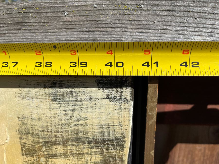 Original Framed Mid-Century Trees Oil Painting By Wes Andrews 41 X 51 [Photo 7]